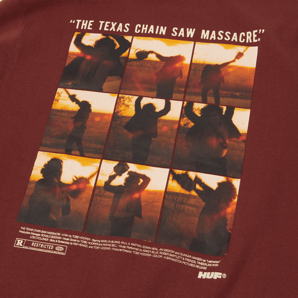 HUF x The Texas Chainsaw Massacre Unparalleled Terror Crewneck Sweatshirt T-Shirts, Hoodie | CiraTrend.com (Image 3)