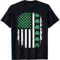 US American flag with shamrocks for St Patricks day T-Shirt made in USA Hoodie, Sweatshirt | CiraTrend.com