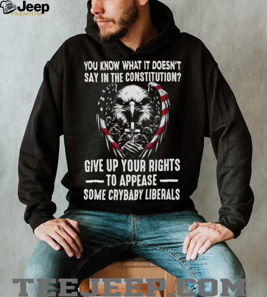 US Constitution Rights American Eagle Patriotic Military T Shirt