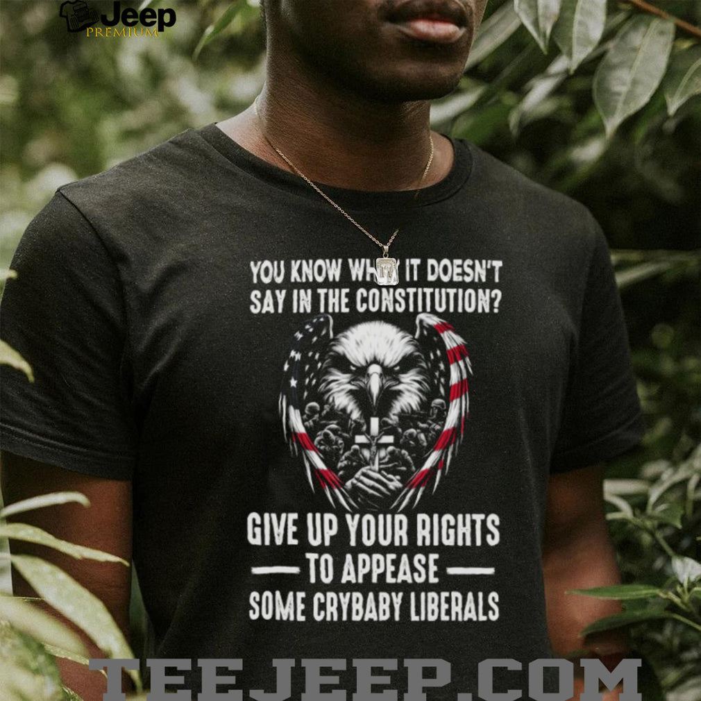 US Constitution Rights American Eagle Patriotic Military T Shirt