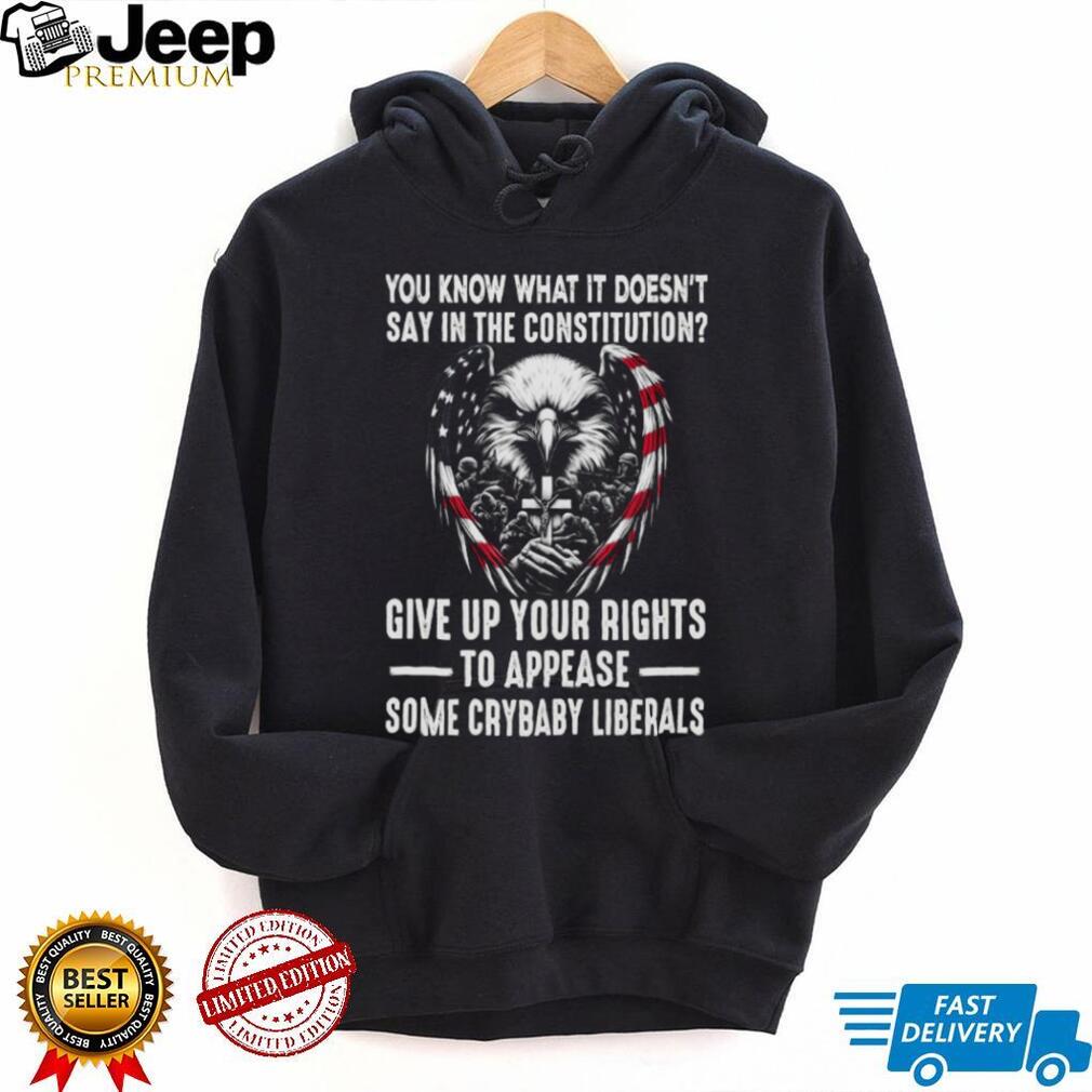 US Constitution Rights American Eagle Patriotic Military T Shirt
