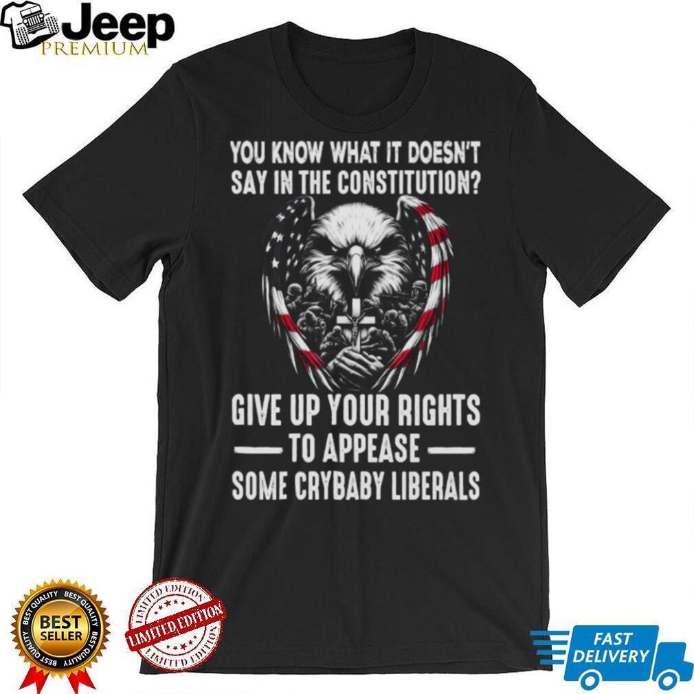 US Constitution Rights American Eagle Patriotic Military T Shirt