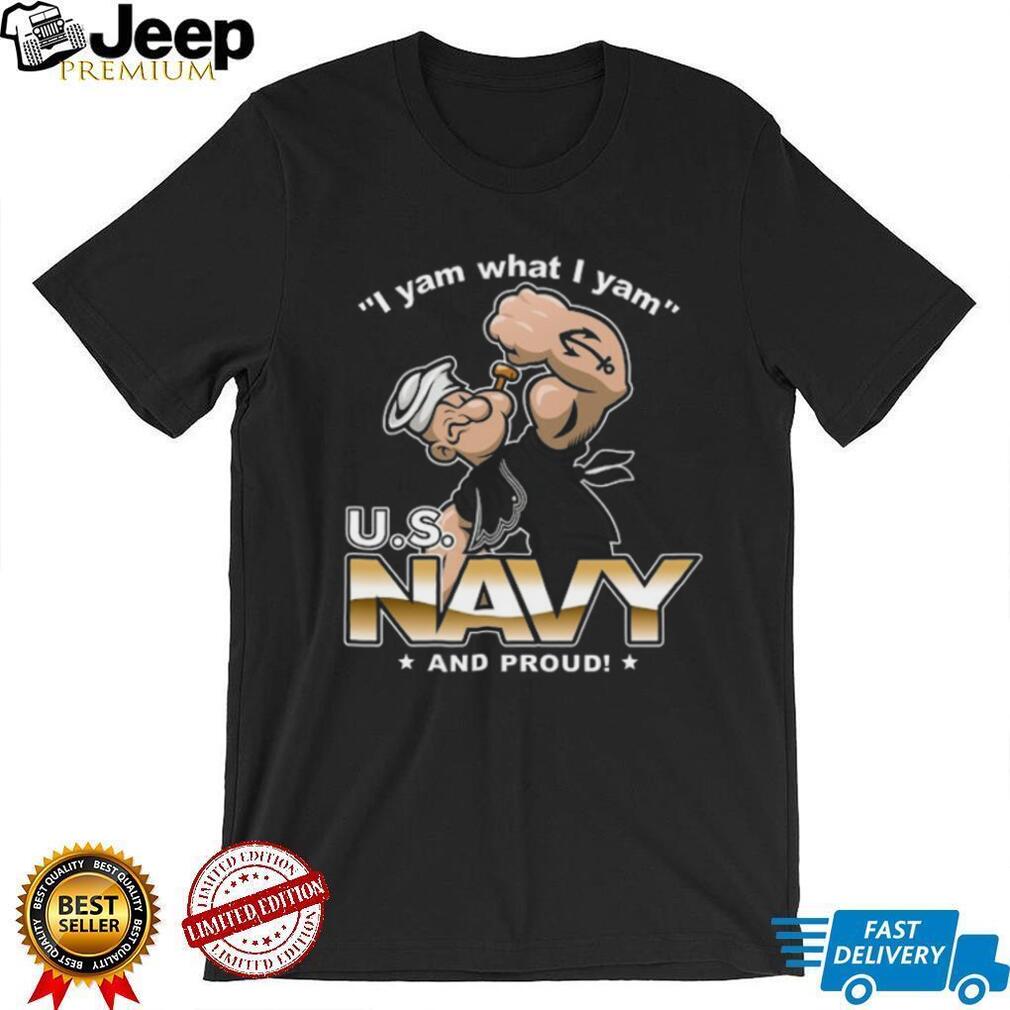 US Navy And Proud Popeye The Sailor Man Graphic T Shirt
