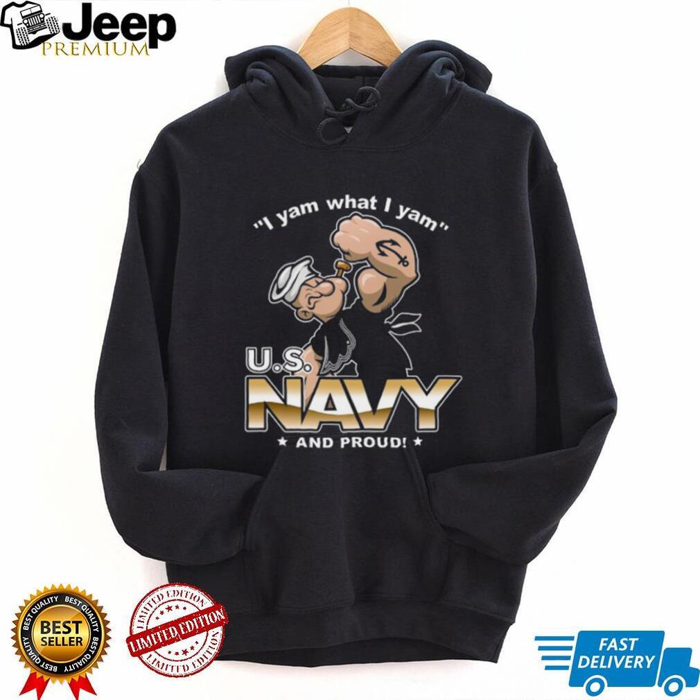 US Navy And Proud Popeye The Sailor Man Graphic T Shirt