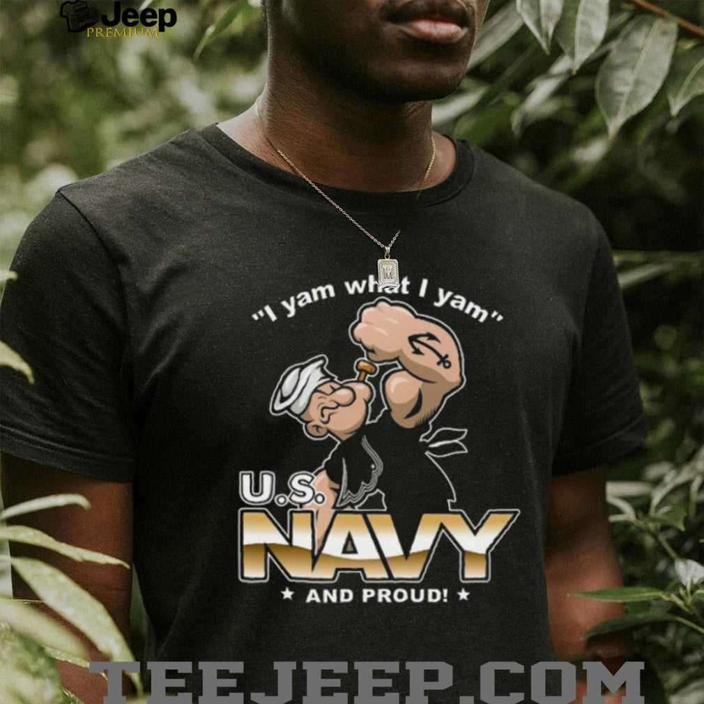 US Navy And Proud Popeye The Sailor Man Graphic T Shirt