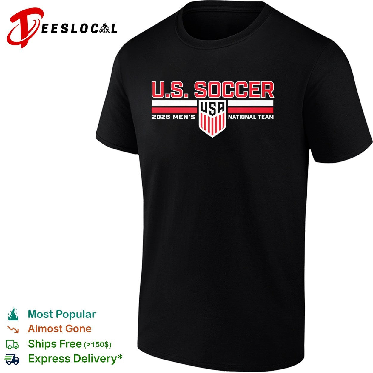 US Soccer 2026 men’s national team shield shirt