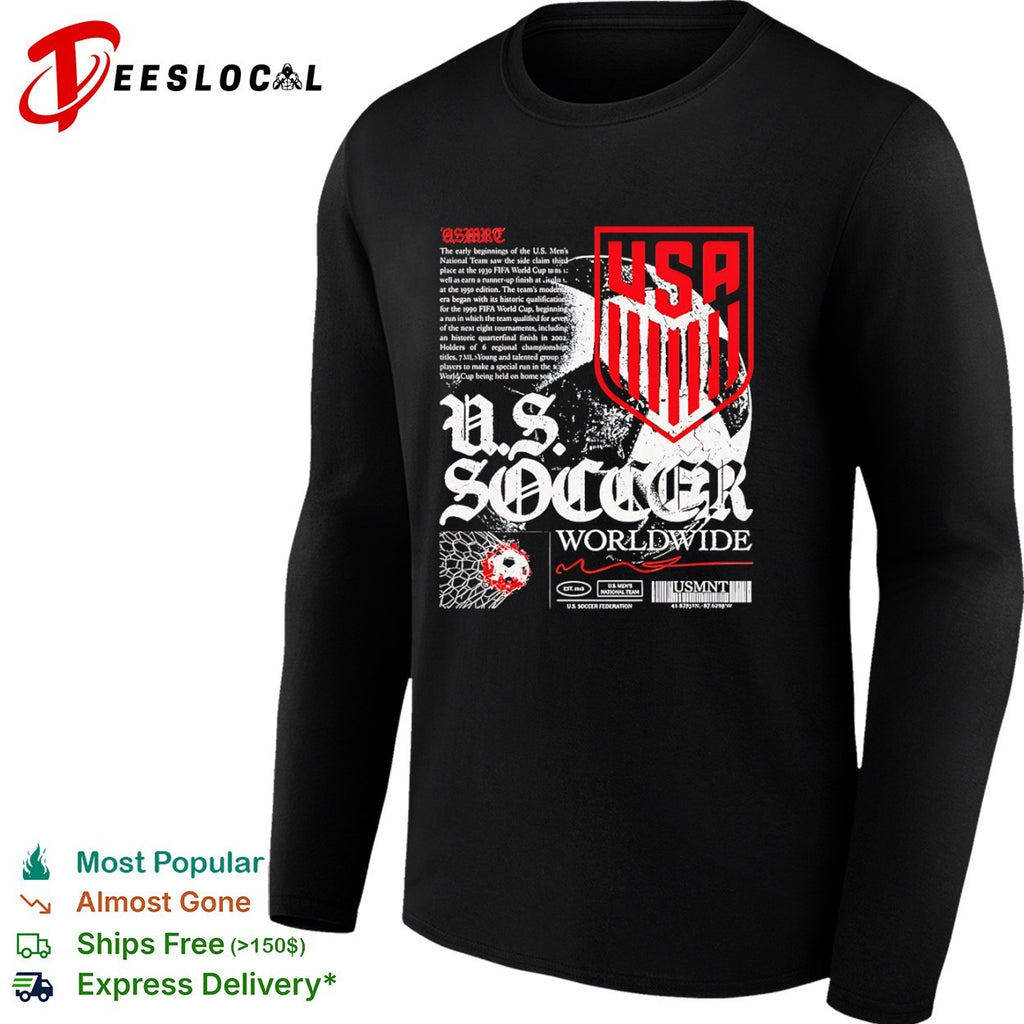 US Soccer worldwide USMNT crest graphic shirt