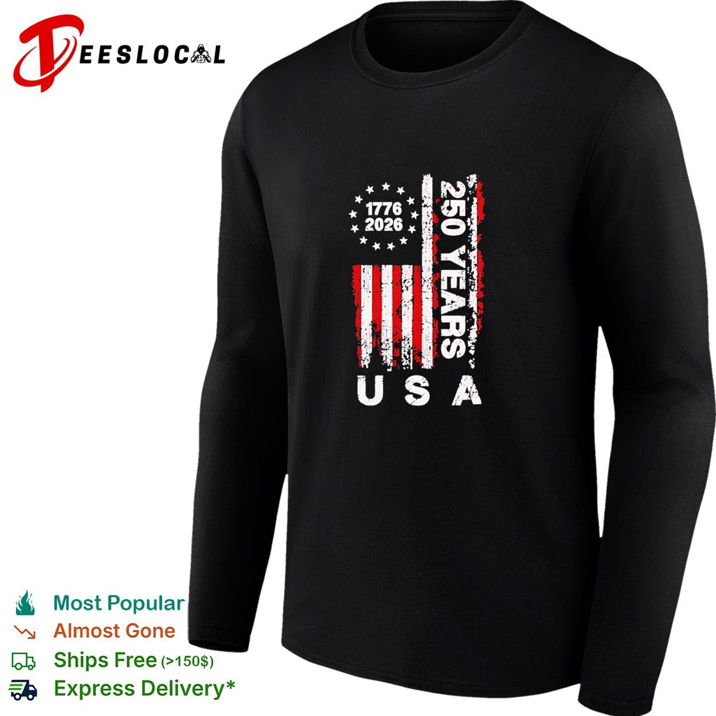 USA 1776 2026 250 years flag shirt