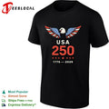 USA 250 1776 2026 Patriotic American Eagle Independence Celebration Fourth shirt