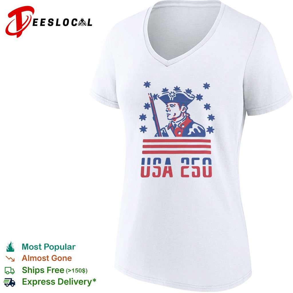 USA 250 Revolutionary War Soldier Patriotic American History Independence shirt