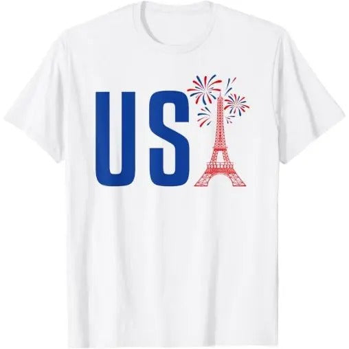 USA Eiffel Tower Team Souvenir - France Paris Holiday T-Shirt Made in USA Hoodie, Sweatshirt | CiraTrend.com