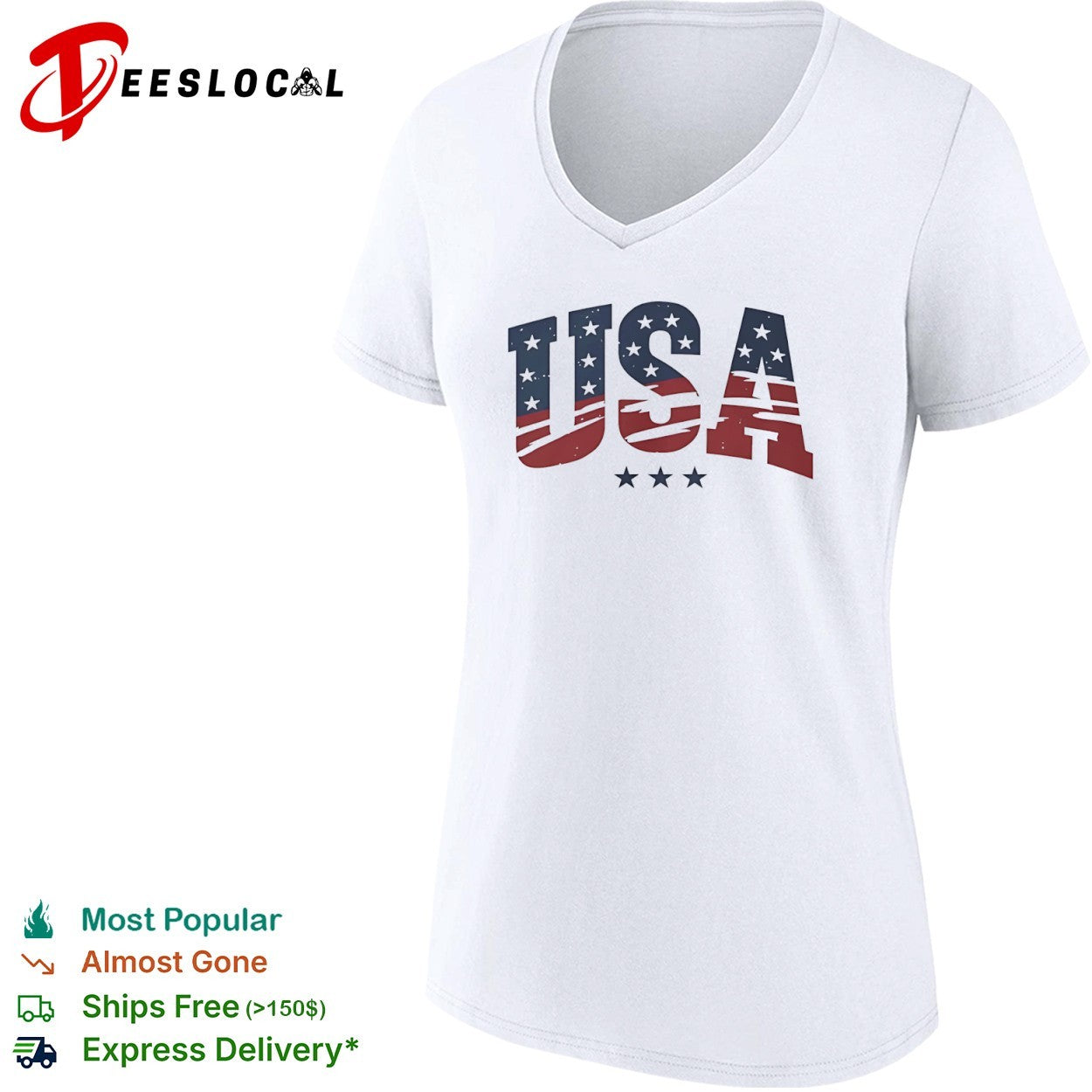 USA Patriotic Stars Shirt