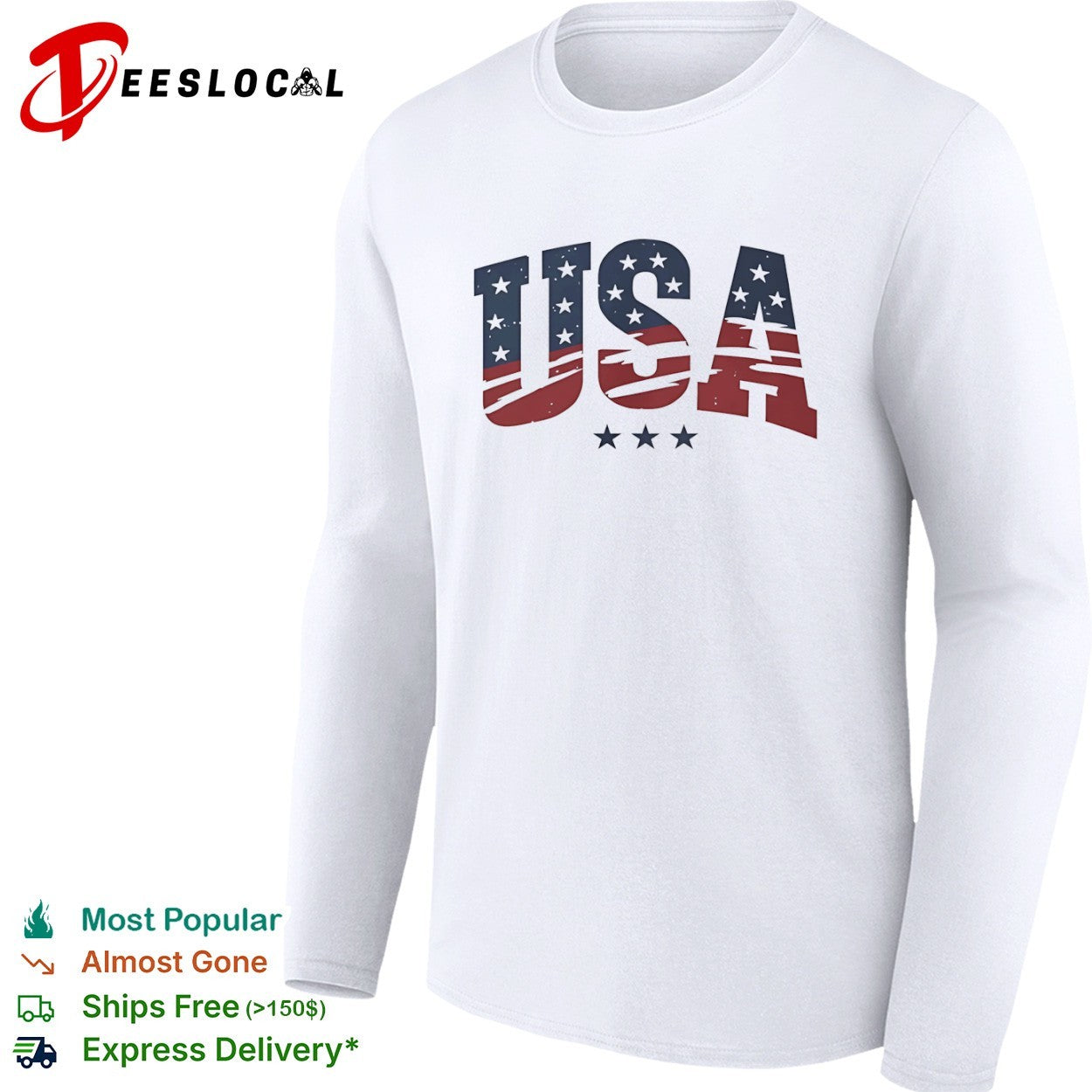 USA Patriotic Stars Shirt