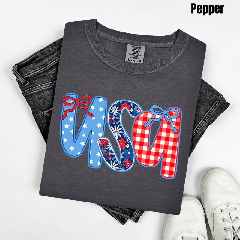 USA Pattern Mix Comfort Colors T-Shirt 'NLB' Hoodie, Sweatshirt | CiraTrend.com