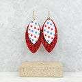 USA Pleather Glitter Earrings T-Shirts, Hoodie, Sweatshirt | CiraTrend.com