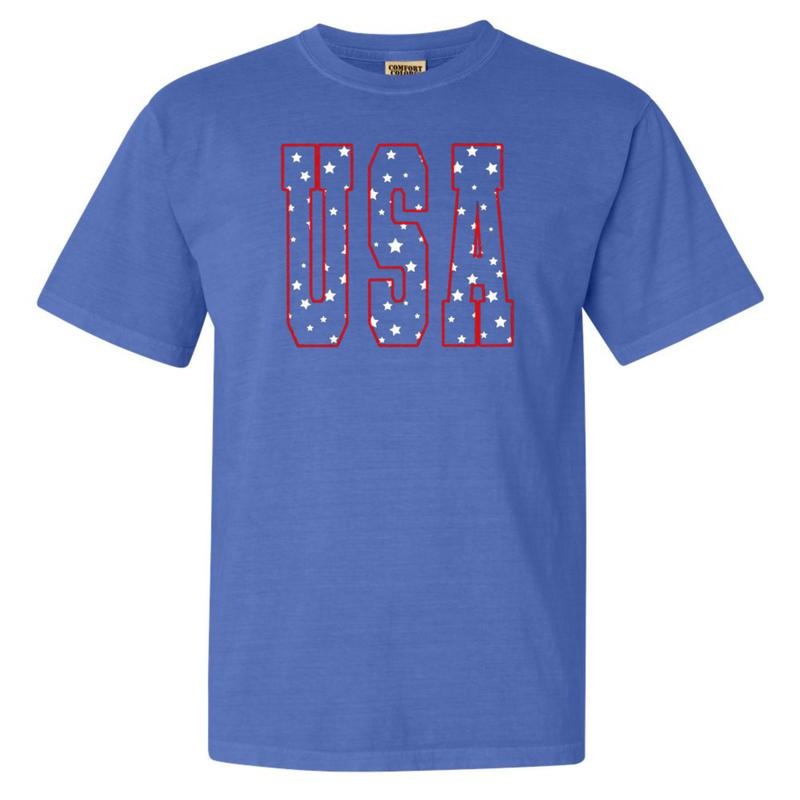 USA Stars Comfort Colors T-Shirt Hoodie, Sweatshirt | CiraTrend.com