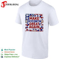 USA political parody make Oxycontin great again pills flag shirt
