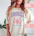 USA shirt, Summer BBQ t-shirt, Red White and Blue, America Tee, Women's 4th of July, Fourth of July Shirt T-Shirt, 1776...