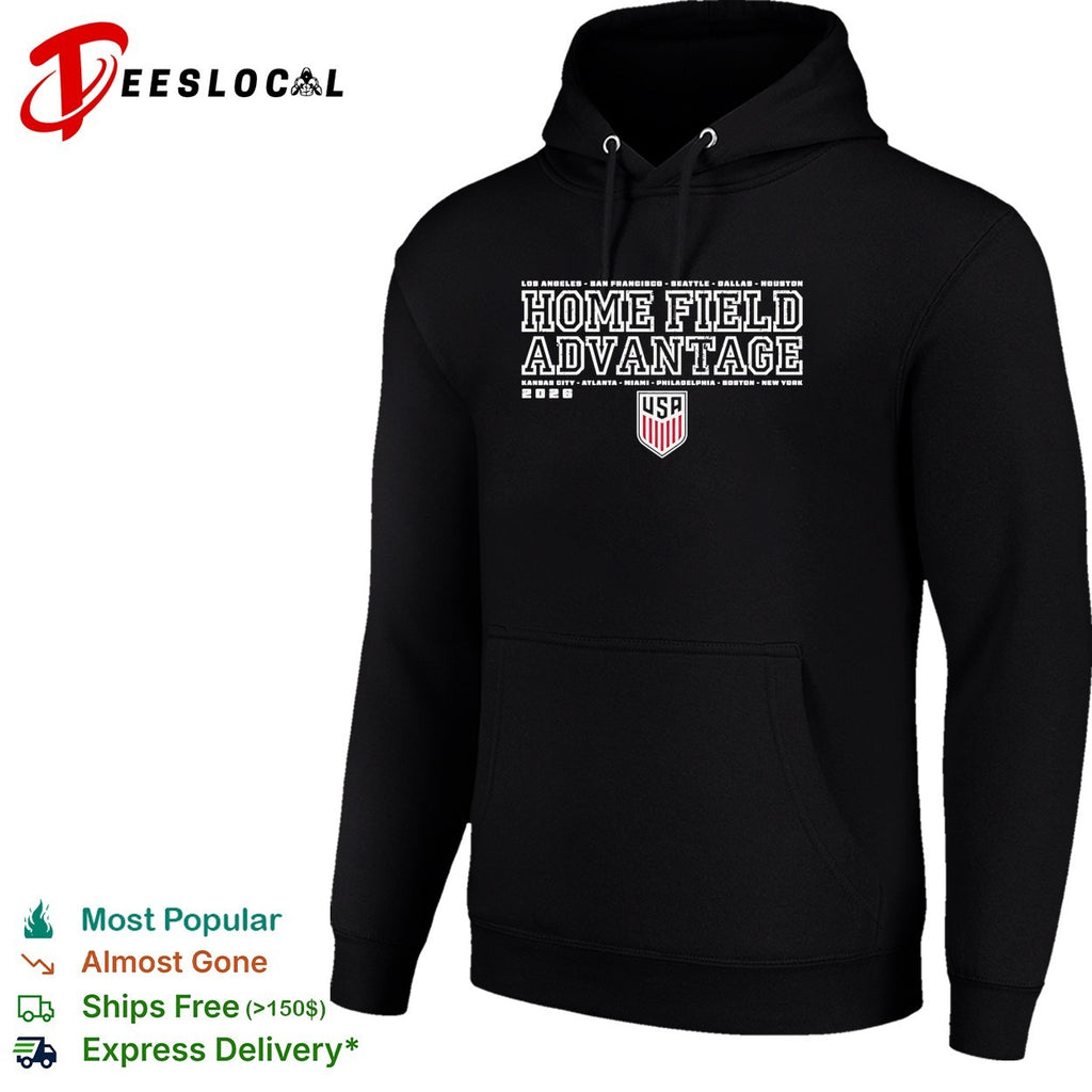 USA soccer home field advantage 2026 cities shirt