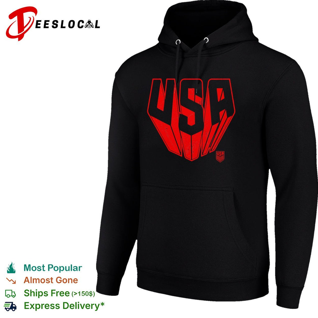 USA soccer red logo shirt