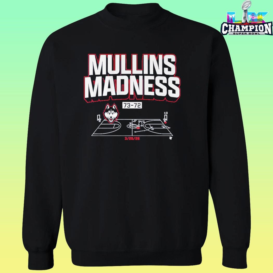 Uconn Basketball Braylon Mullins Madness Shot Diagram Shirt