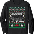 Ugly Christmas Sweater Long Sleeve T-Shirt Hoodie, Sweatshirt | CiraTrend.com