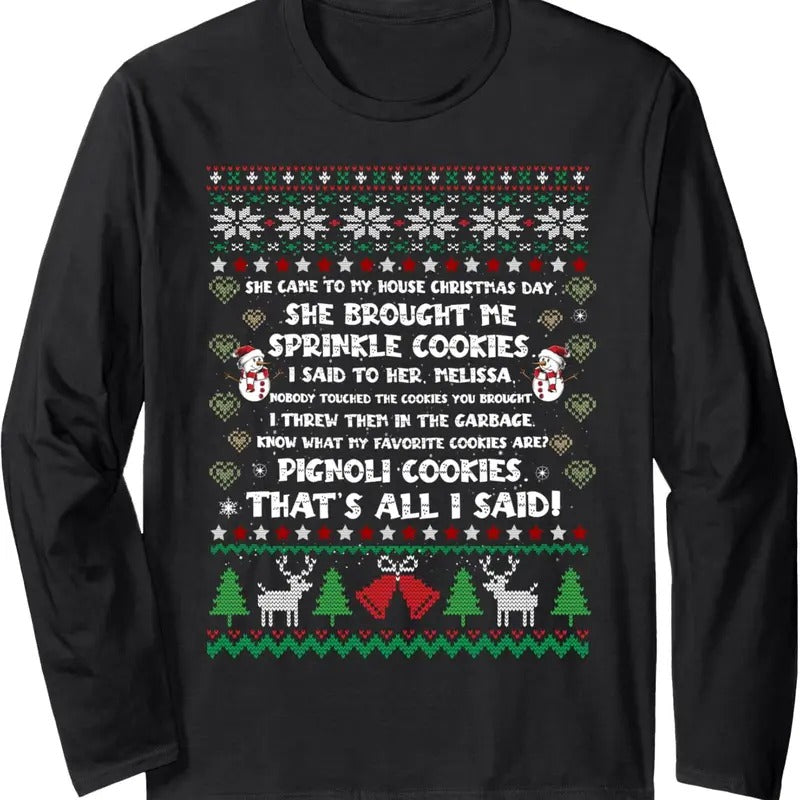 Ugly Christmas Sweater Long Sleeve T-Shirt Hoodie, Sweatshirt | CiraTrend.com