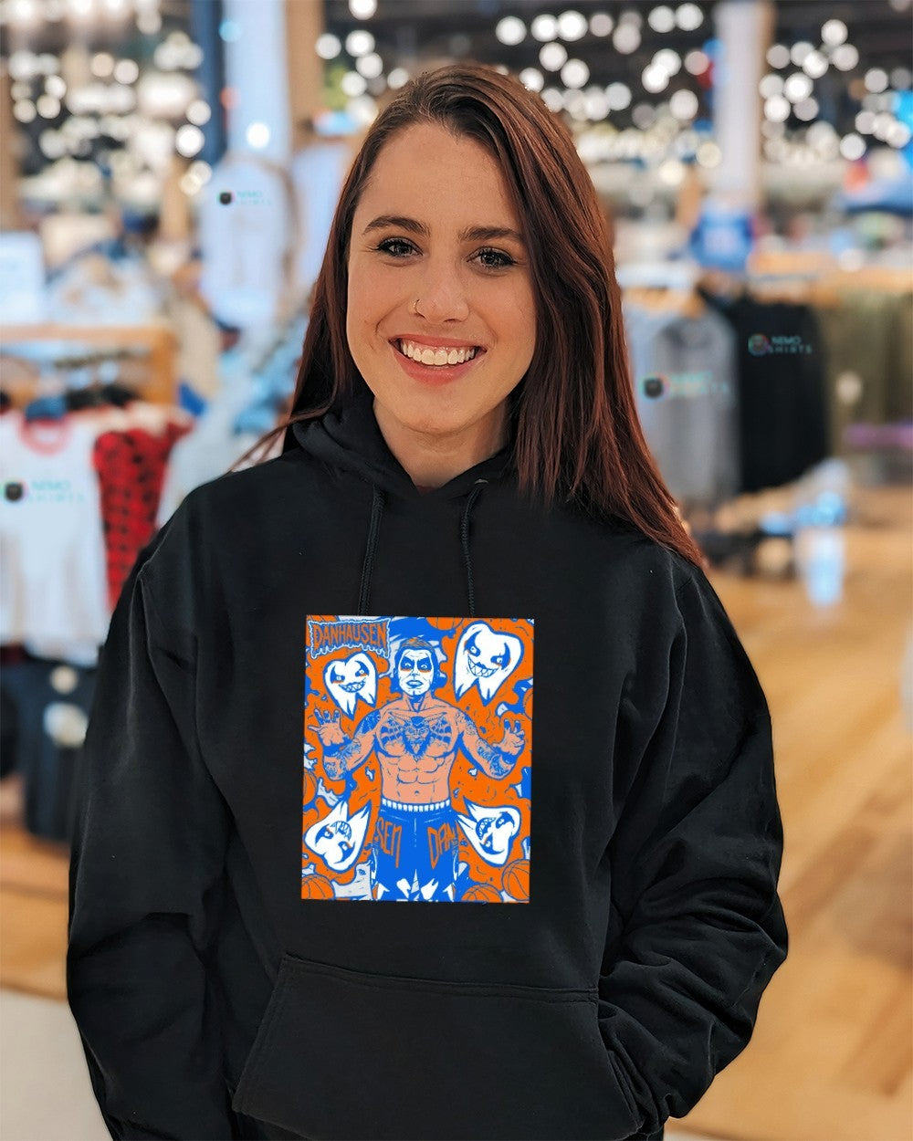 Uncursed Danhausen New York Knicks WWE x NBA shirt