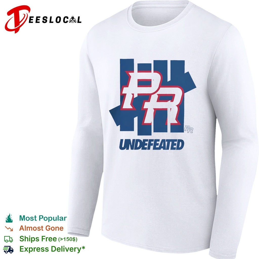Undefeated Puerto Rico PR shirt