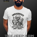Undiagnosed But Something Ain’t Right Skeleton Drinking Coffee T Shirt