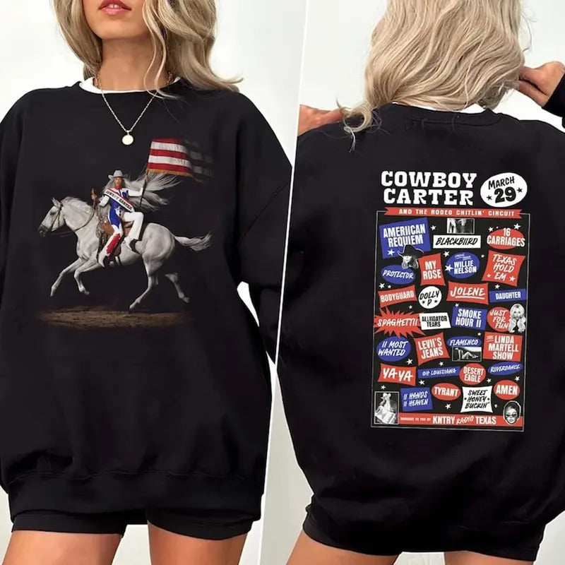 Unisex Beyoncee Cowboy Carter Shirt Womenswear Hoodie, Sweatshirt | CiraTrend.com