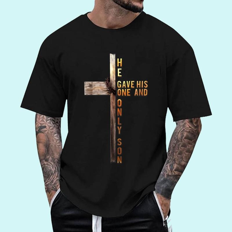 [Unisex Cotton Shirt] Christian Cross Bible John 316 Reflection T-Shirt Hoodie, Sweatshirt | CiraTrend.com