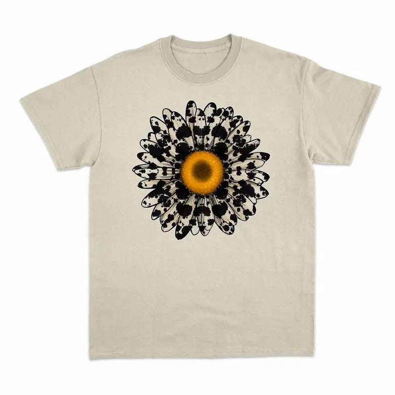 Unisex Cow Sunflower  T-Shirt  , Sweatshirt  and Hoodie | CiraTrend.com