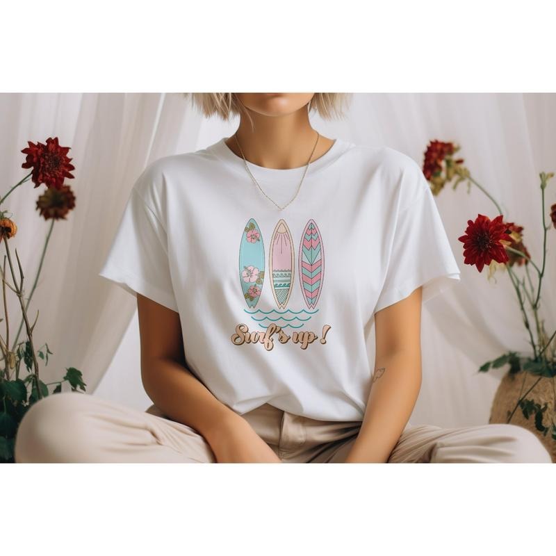 Unisex Garment-dyed Heavyweight T-shirt Summer Shirt Ocean Waves Shirt Large-sized Shirt The Colors Are Soothing Hoodie,...