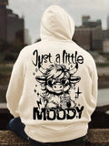 Unisex Highland Cow & Letter Print Hoodie, Casual Regular Fit Long Sleeve Graphic Hooded Sweatshirt for Spring & Fall,...