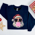 Unisex Santa Bubble Gum Shirt, Christmas Sweatshirt, Funny Santa Pullover - Fabric Hoodie | CiraTrend.com
