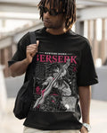 Unisex Skull Knight Shirt, Anime Vintage Special T-shirt, Anime Manga, Anime Shirt, Black Graphic Anime Tee, Manga Shirt,...