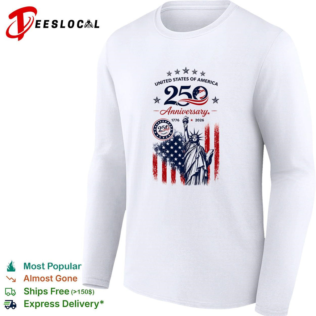 United States of America 250th anniversary statue of liberty shirt