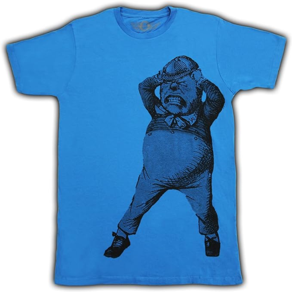 Alice in Wonderland Tweedle Dee Dum Mens Turquoise Blue T-Shirt Tee Hoodie, Sweatshirt | CiraTrend.com