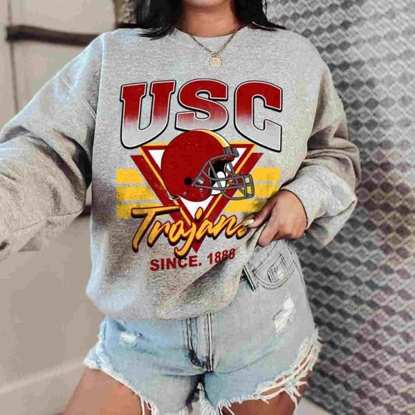 Usc Trojans Vintage Team University College NCAA Football Unisex Sweatshirt T-Shirts, Hoodie | CiraTrend.com