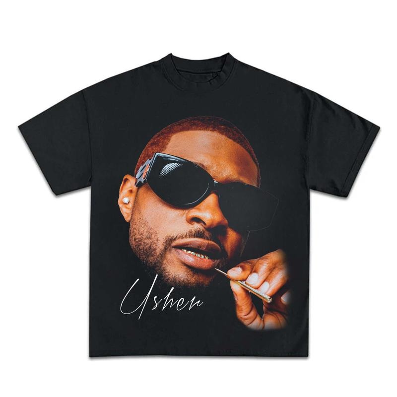 Usherr Shirt Retro U.sher Graphic Tee Hoodie, Sweatshirt | CiraTrend.com