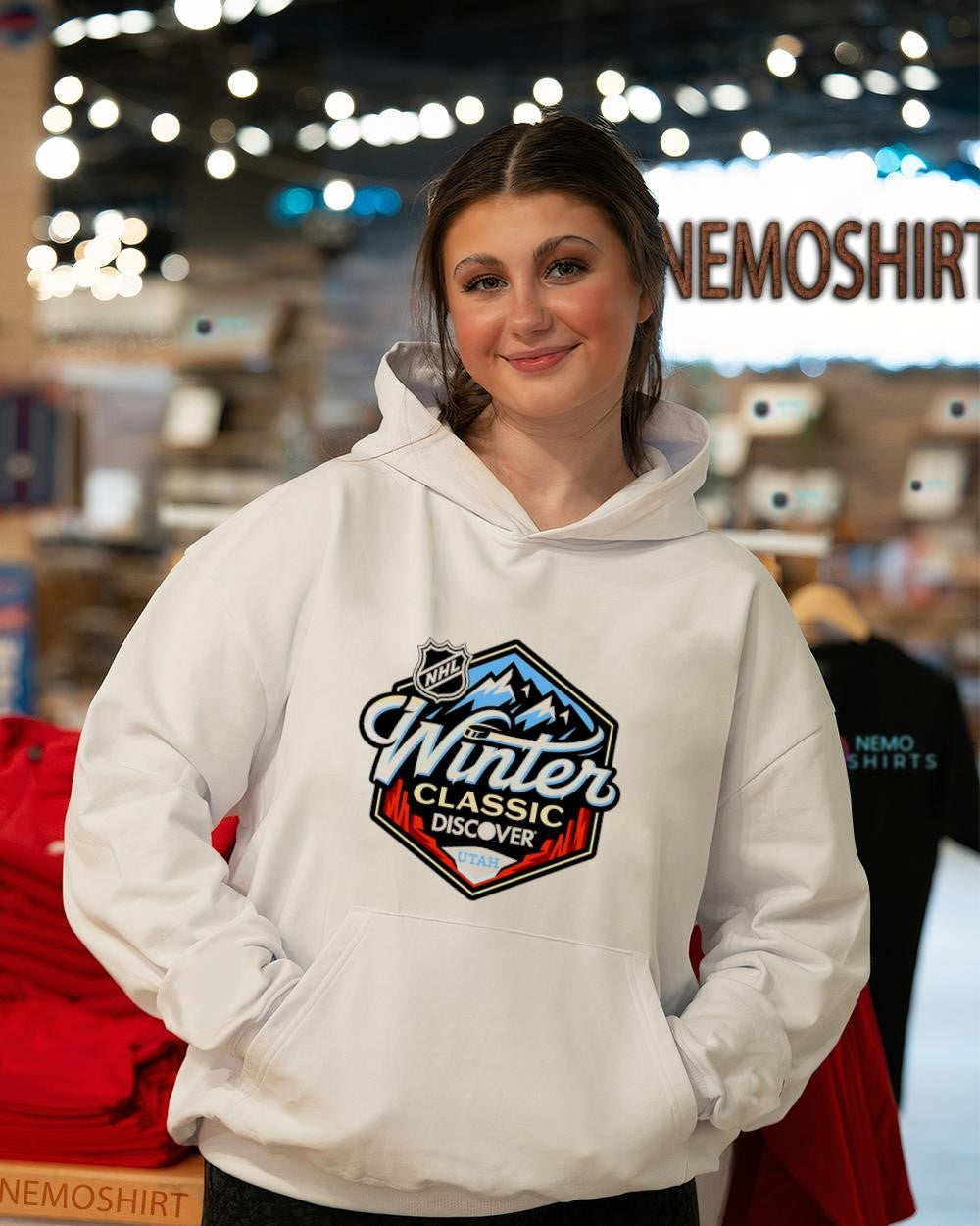 Utah Mammoth 2027 Discover NHL Winter Classic Discover logo shirt