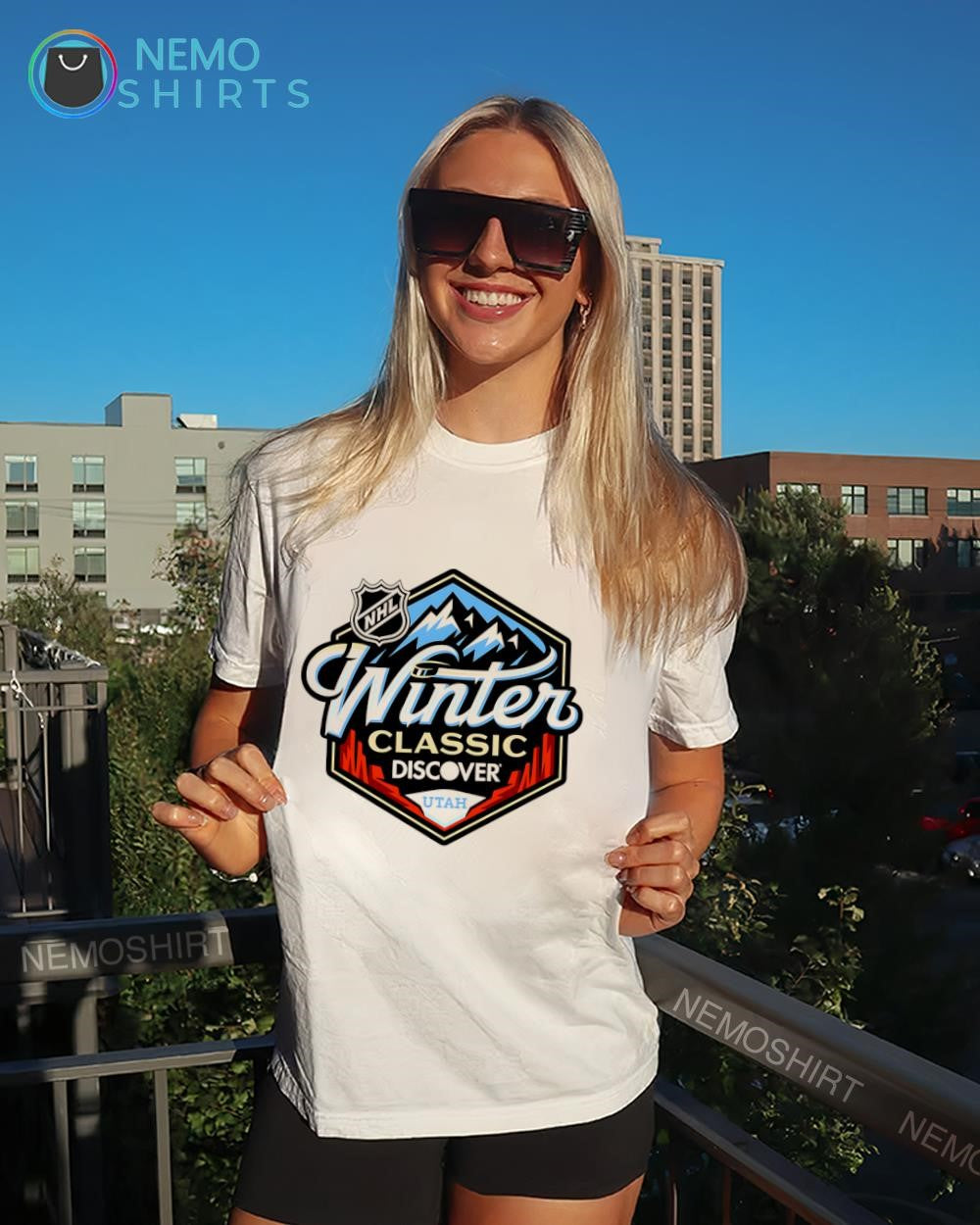 Utah Mammoth 2027 Discover NHL Winter Classic Discover logo shirt