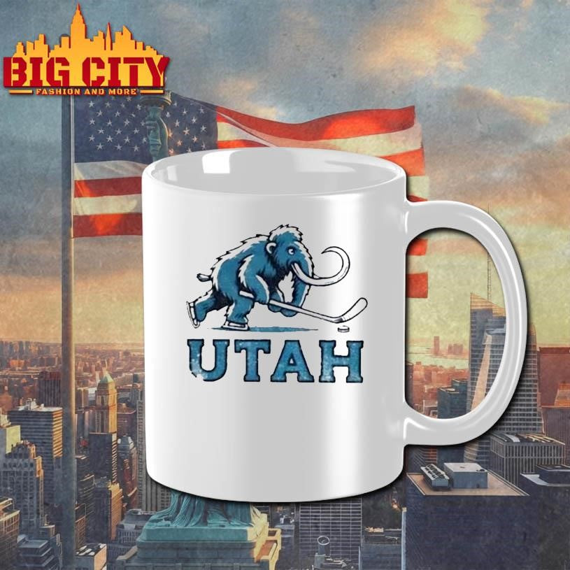 Utah Mammoth Hockey NHL mascot logo shirt