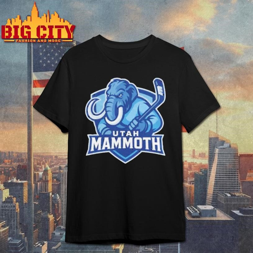 Utah Mammoth Mascot Tusky Nhl Hockey 2025 Logo Shirt