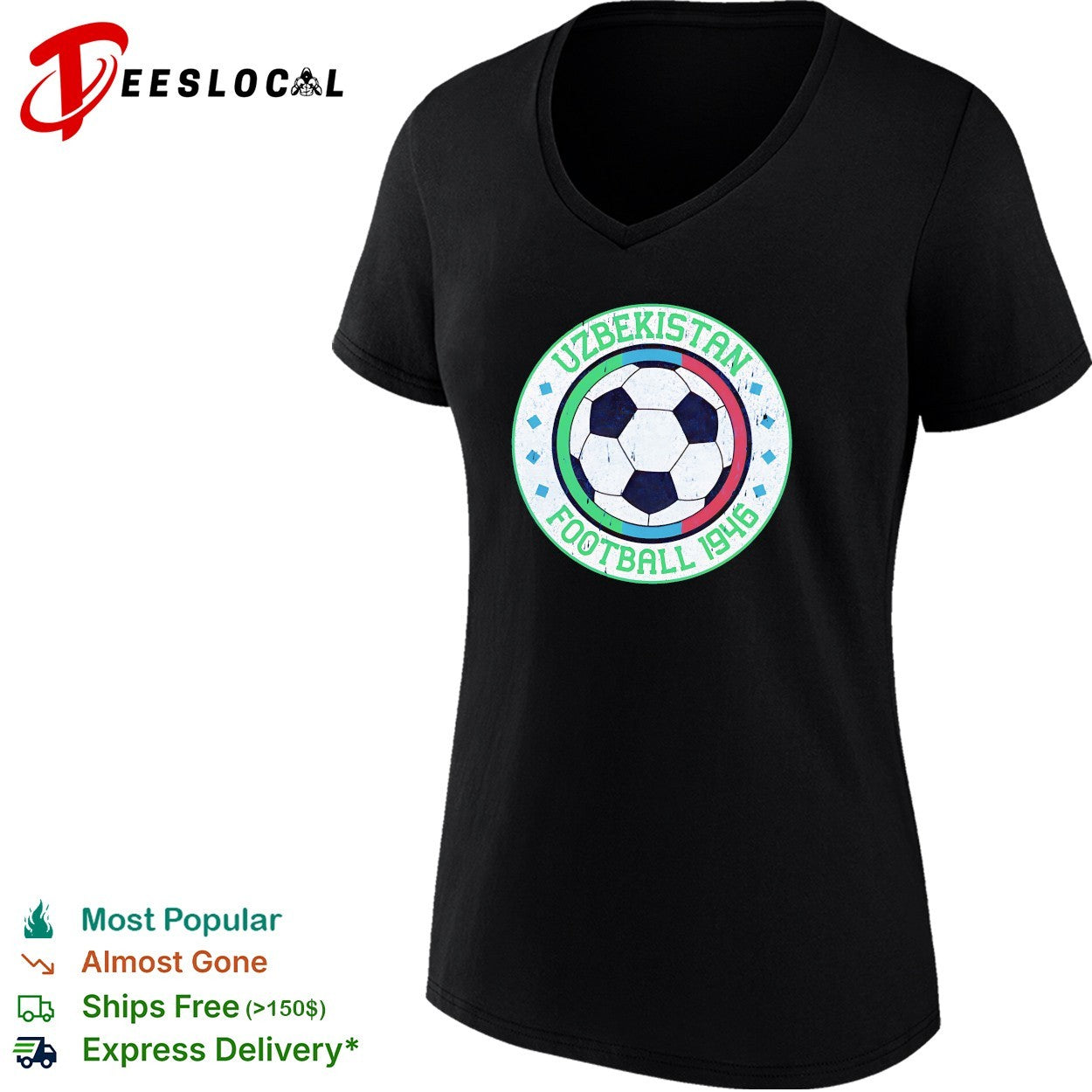 Uzbekistan football 1946 vintage soccer shirt