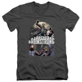 Archer & Armstrong Dropping In Mens Slim Fit V-Neck T Shirt Charcoal Hoodie, Sweatshirt | CiraTrend.com