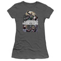 Archer & Armstrong Dropping In Junior Sheer Cap Sleeve Womens T Shirt Charcoal Hoodie, Sweatshirt | CiraTrend.com
