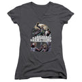 Archer & Armstrong Dropping In Junior Sheer Cap Sleeve V-Neck Womens T Shirt Charcoal Hoodie, Sweatshirt | CiraTrend.com