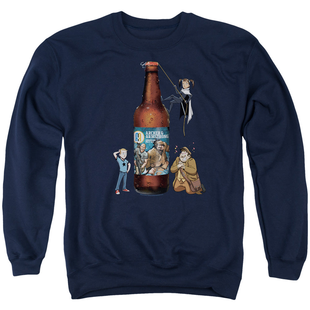 Archer & Armstrong Ale Mens Crewneck Sweatshirt Navy Blue T-Shirts, Hoodie | CiraTrend.com